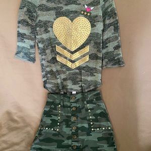 Justice outfit girls Camo
